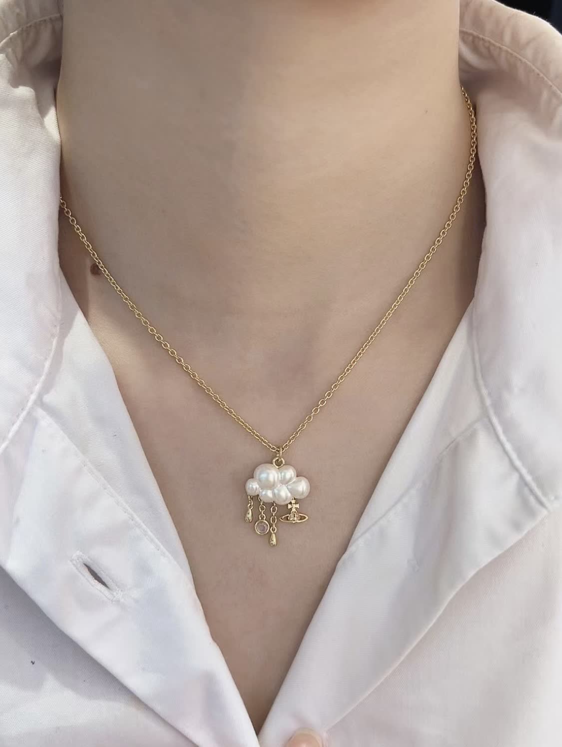 Vivienne Westwood Cloud Pearl Necklace